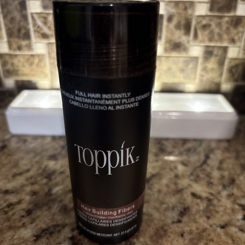 Toppik light brown Hair Building Fibers 27.5g 0.97 ounces oz thickener